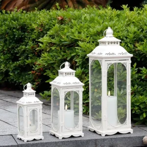 3 Vintage Candle Lanterns