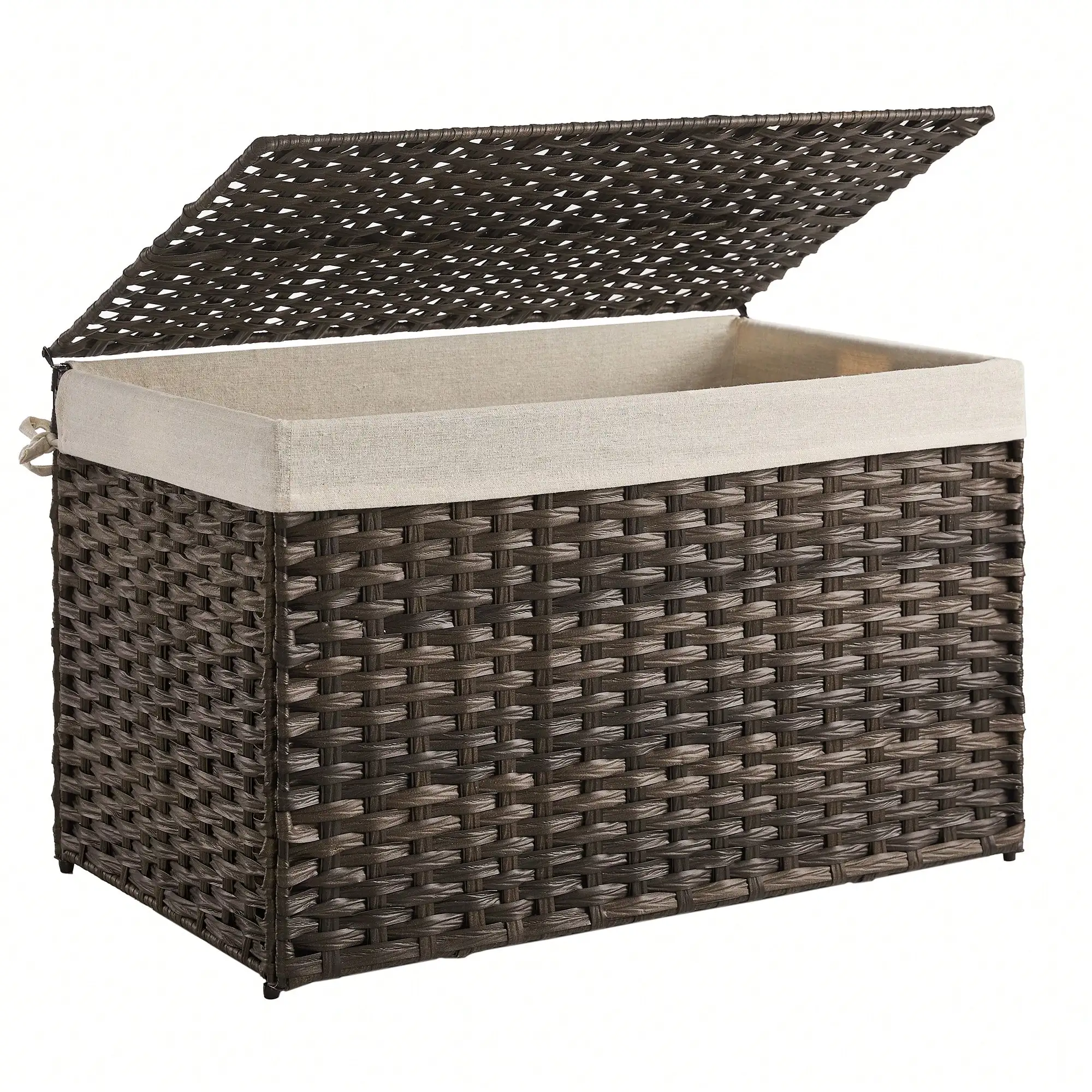 Handwoven Storage Basket With Lid