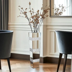Tall Floor Flower Vase Crystal
